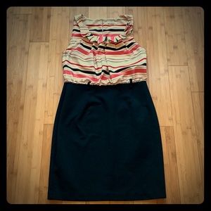 New York & company mixed media dress